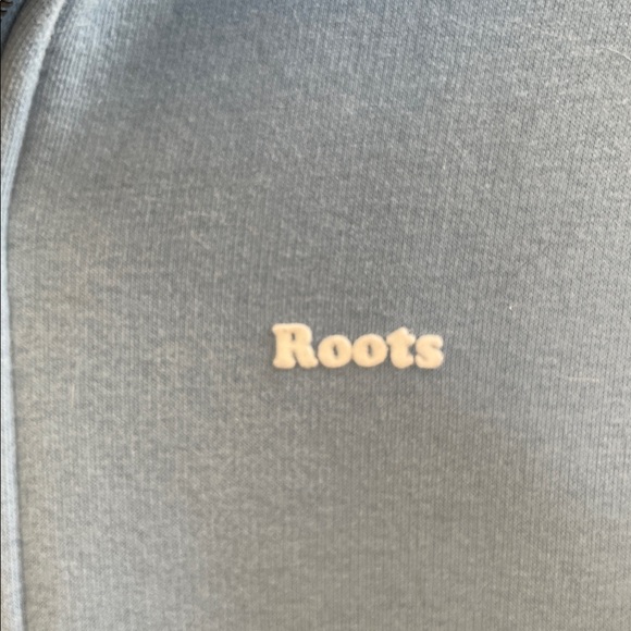 Roots - Classic Quarter Zip Up Pullover Sweat Shirt - Blue - XL - Picture 4 of 11